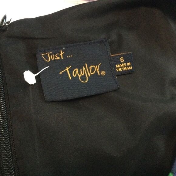 NWT. Just Taylor Women’s Size 6 Dress, Lined - Picture 5 of 13